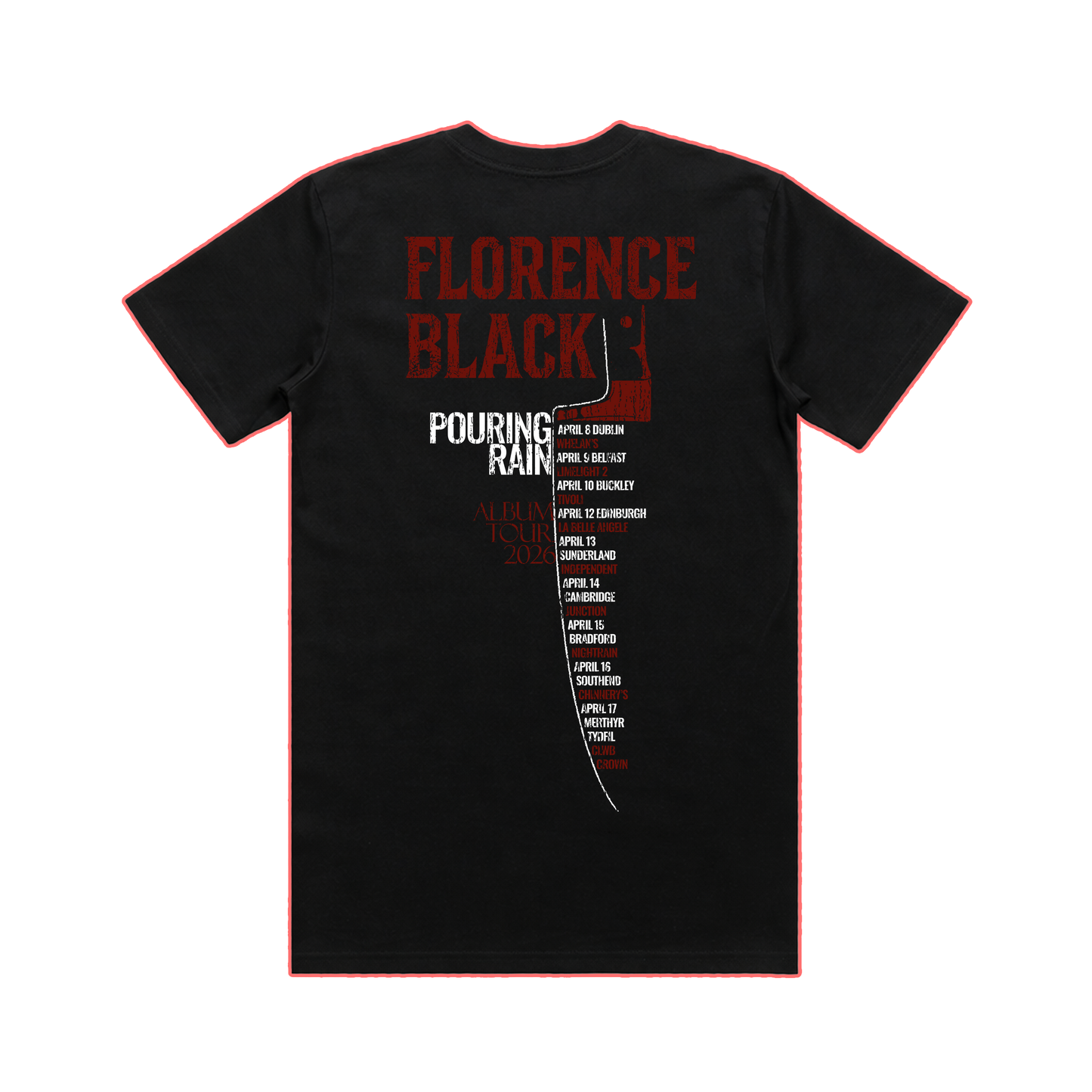 Pouring Rain Album Tour Tshirt