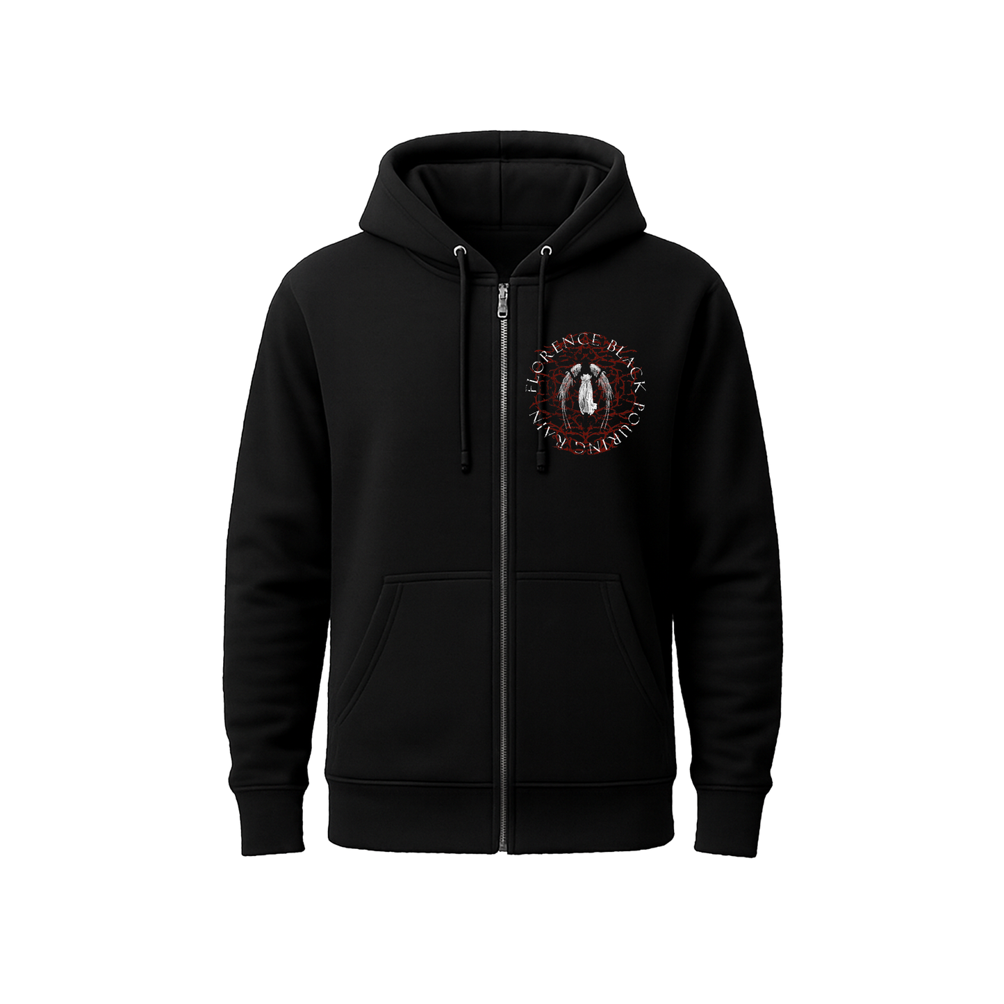 Pouring Rain Circle Print Hoodie