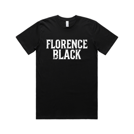 Pouring Rain White Logo T-Shirt