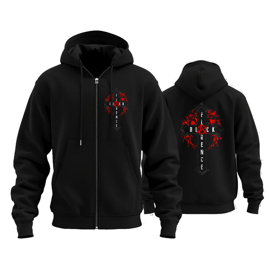 Cross Zip Hoody