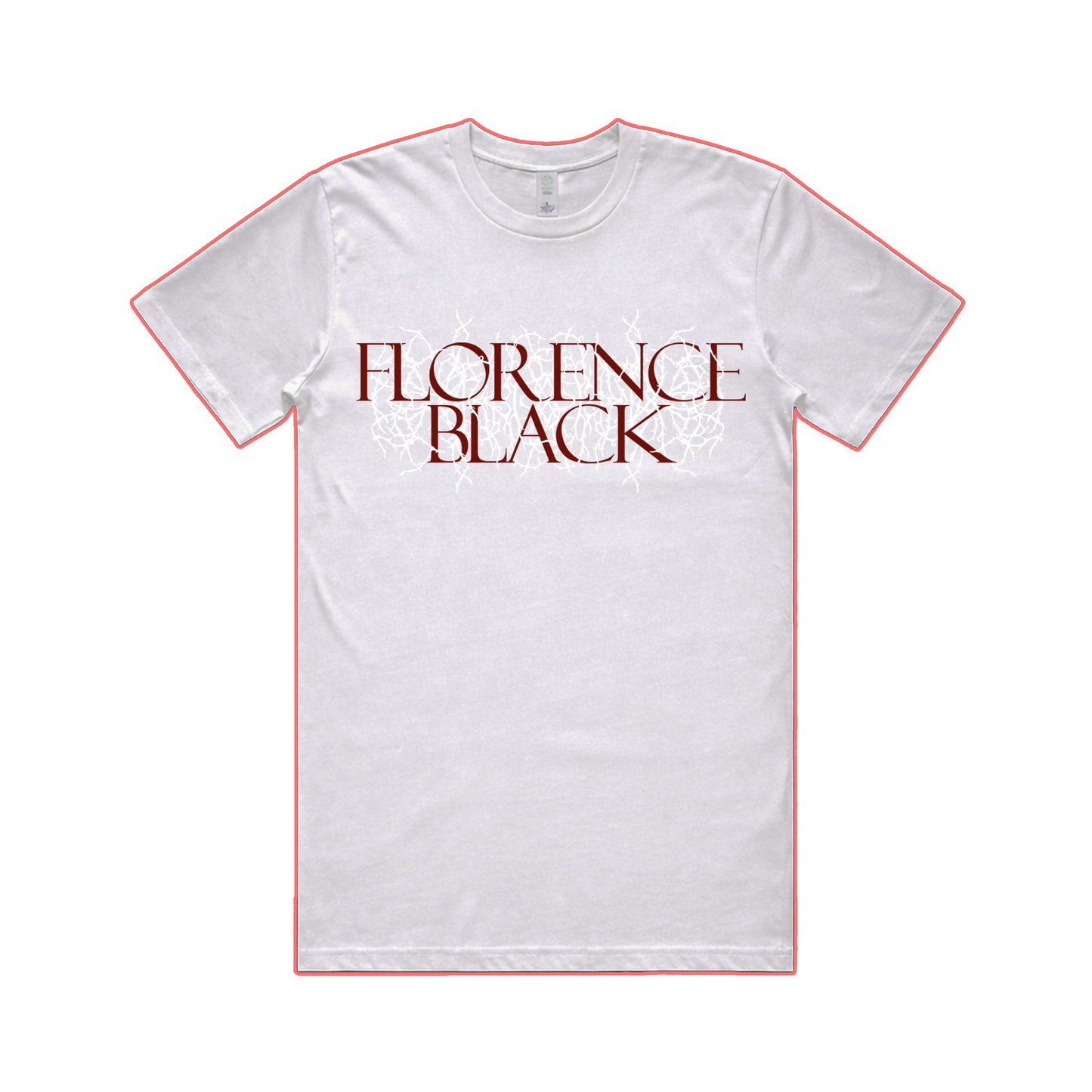 Pouring Rain White On White Tshirt